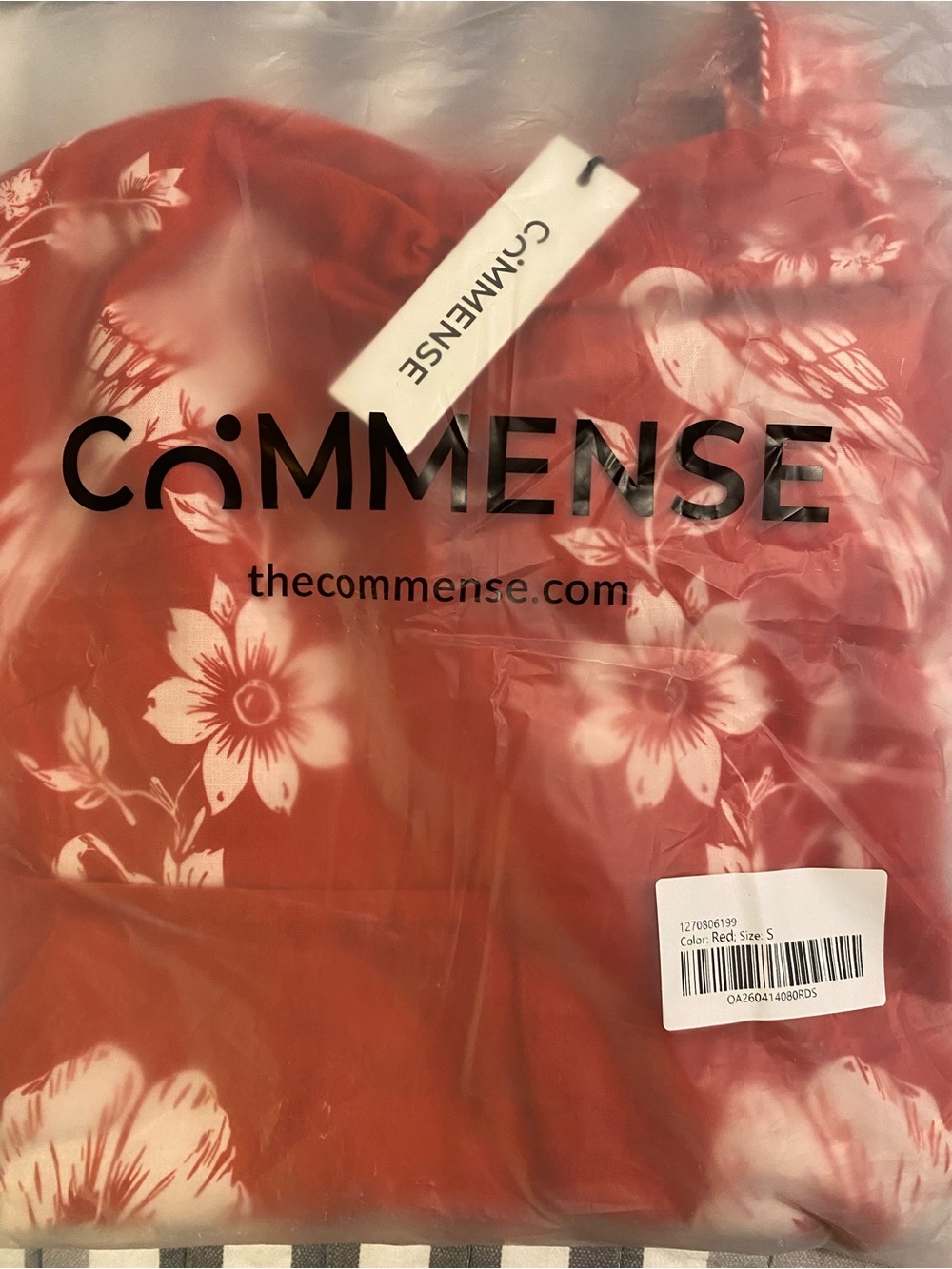 Commense Floral Bird Print Wrap Tie Mini Dress - Picture 3 of 3
